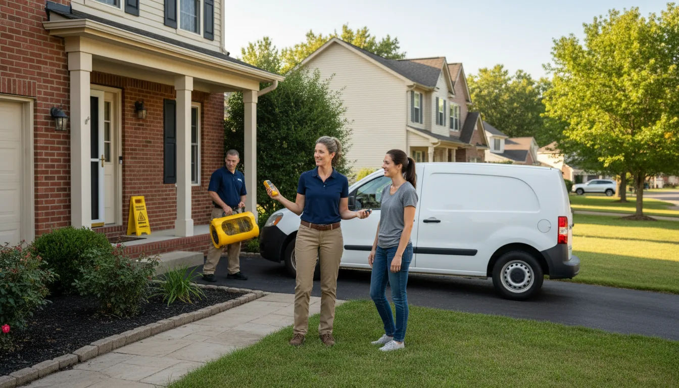 Residential water damage restoration in Cottonport, LA